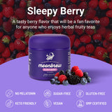 MoonBrew Nuit Préparation Eau Chaude suggère une boisson chaude et relaxante.