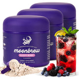 MoonBrew Nuit Smoothie Berry Pot montre le pot prêt pour la détente nocturne.