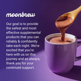 MoonBrew Nuit Verre Sommeil Berry présente le verre prêt à savourer pour une détente.