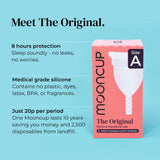 Mooncup éco-réutilisable: alternative écologique et économique.