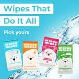 Lingettes MOONIES jetables et sans plastique, compatibles avec fosses septiques.