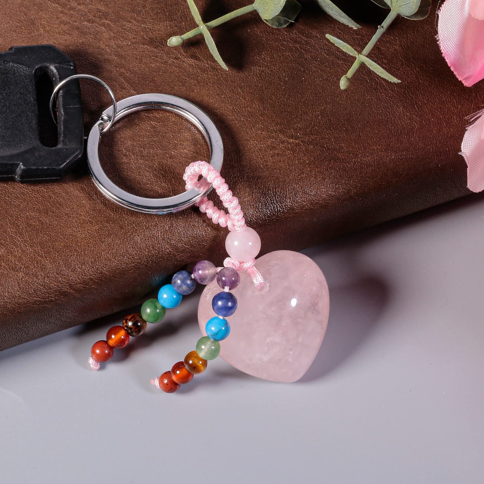 moonsix porte-clef décor cristal, accessoire pratique pour sac et clés.