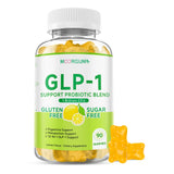 MOORGUMY GLP-1 Support : boîte visible avec gommes citronnées pour le bien-être digestif