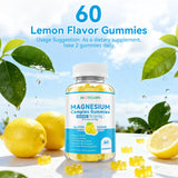 MOORGUMY gommes végan glycinate, nutriments clés visibles.