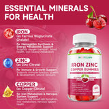 MOORGUMY ingrédients fer zinc cuivre, icônes des minéraux essentiels
