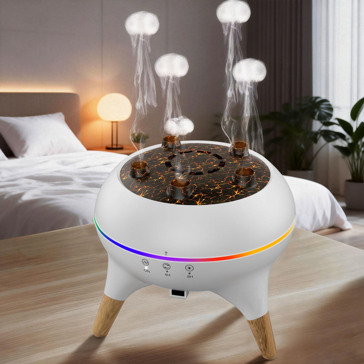 Mor bou diffuseur jellyfish-brume crée une ambiance apaisante pour votre chambre