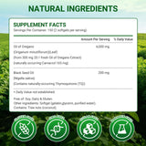 Moravax capsules d'origan faciles à avaler, absorption optimisée.