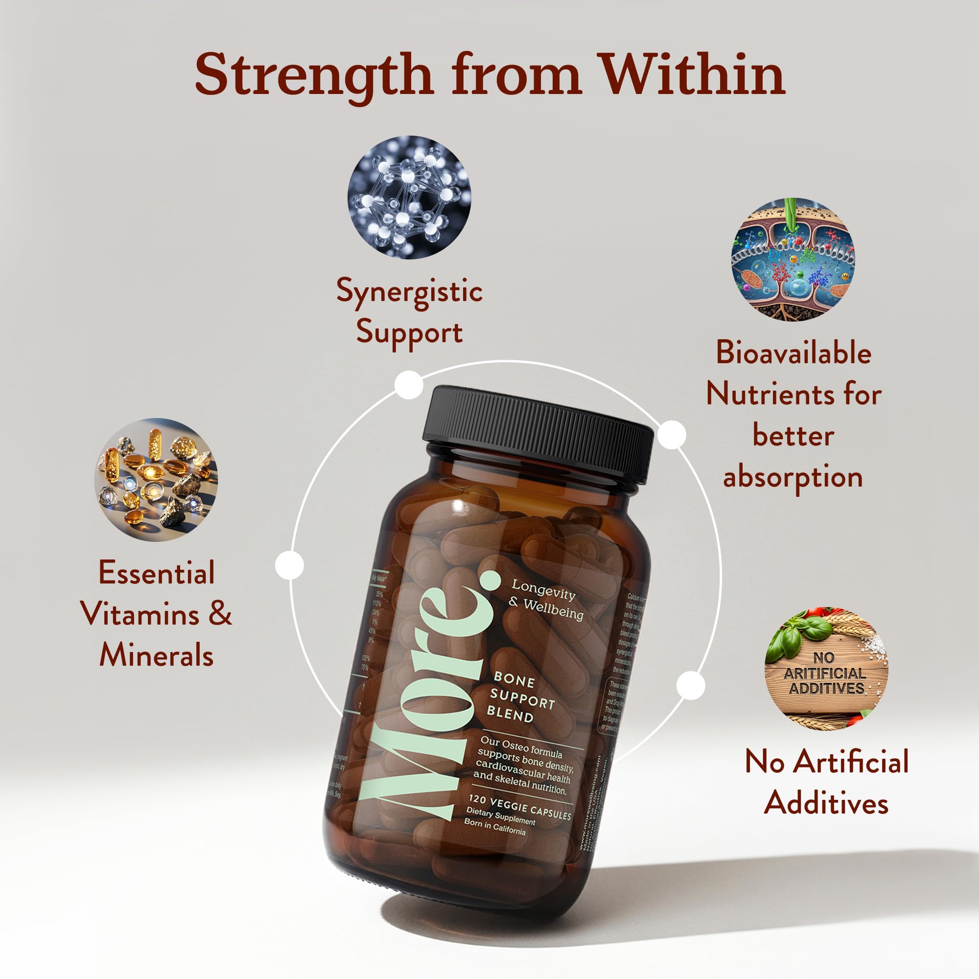 More Calcium Premium, zinc, manganèse et bore soutiennent les minéraux importants.