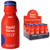 More Labs Liquid Focus : bouteille ouverte, prêt à boire et concentration rapide.
