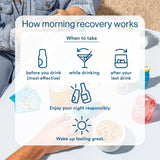 More Labs Morning Recovery – verre avec citron gingembre, boisson rafraîchissante