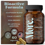 More Chill Pill: bouteille élégante favorisant la détente et le bien‑être.