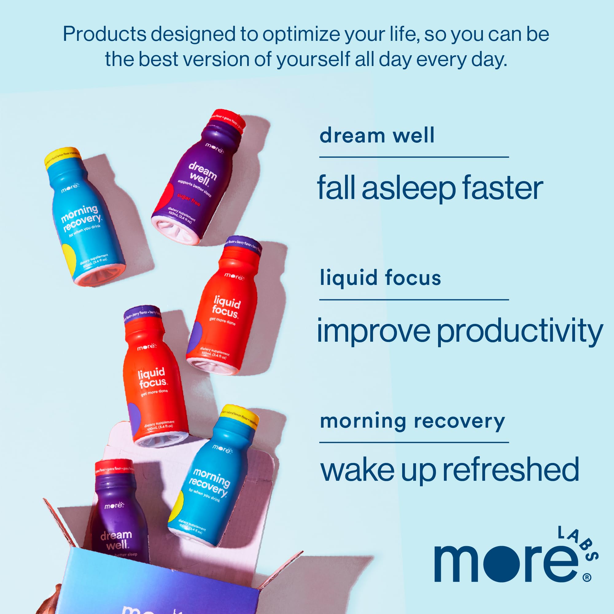 More Labs Dream Well – sans allergènes et sans caféine.