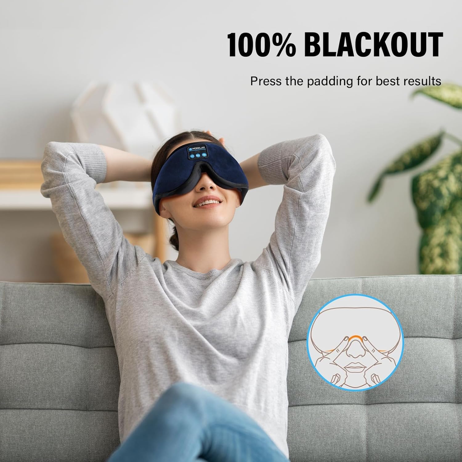 Morelax bande réglable assure un ajustement sans douleur ni traction.