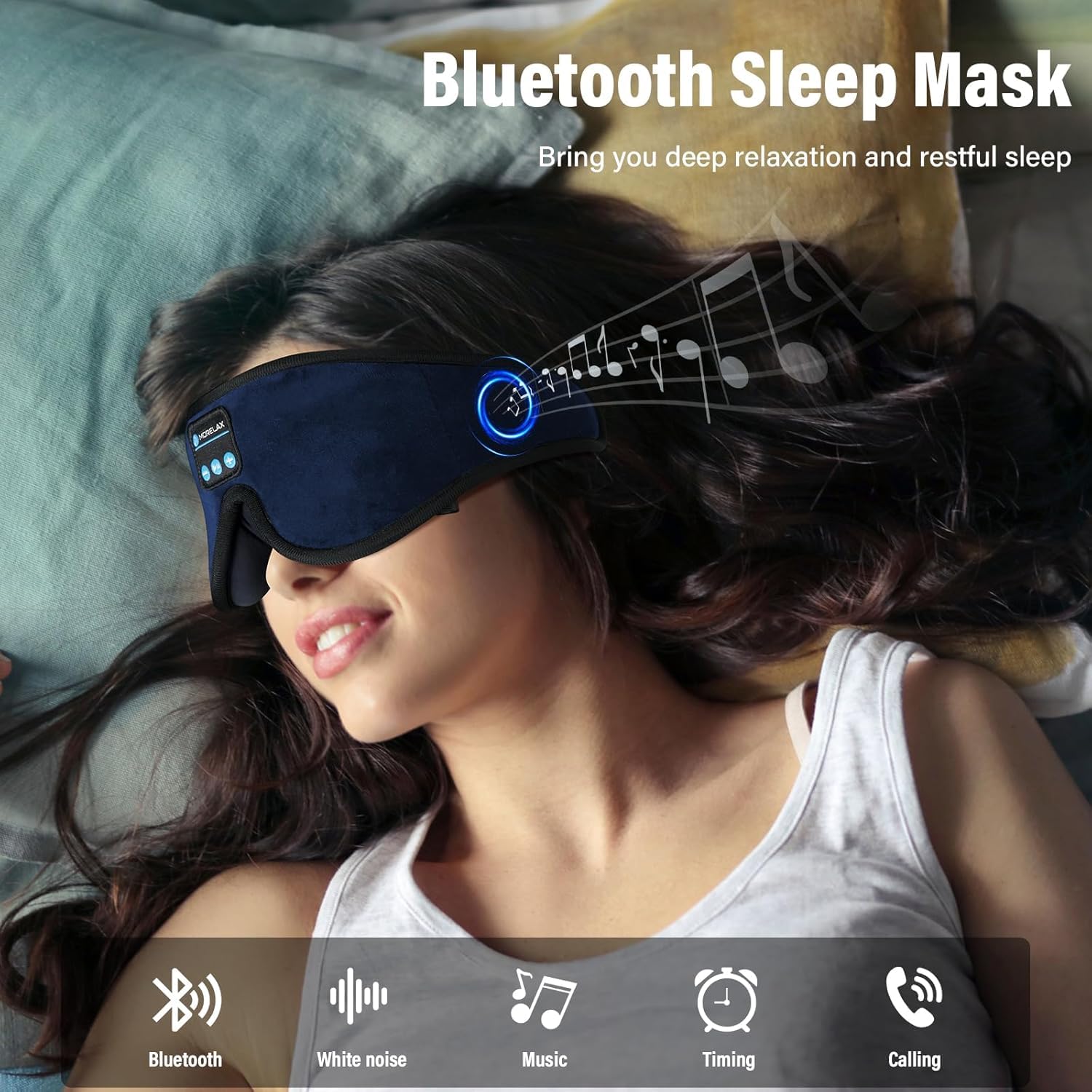 Morelax écouteurs Bluetooth 5.2 sans fil pour un son clair et pratique.