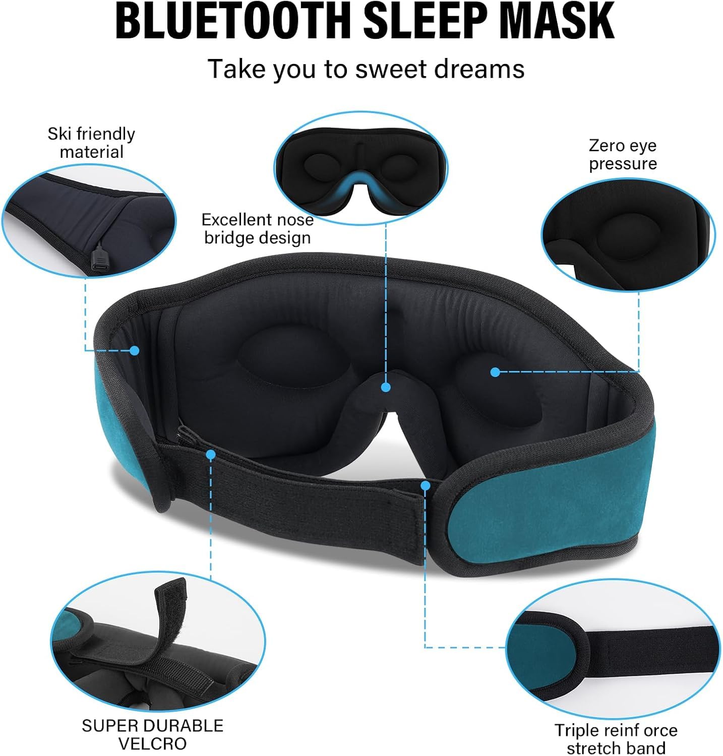 Morelax masque sommeil anti lumière bloque lumieres exterieures