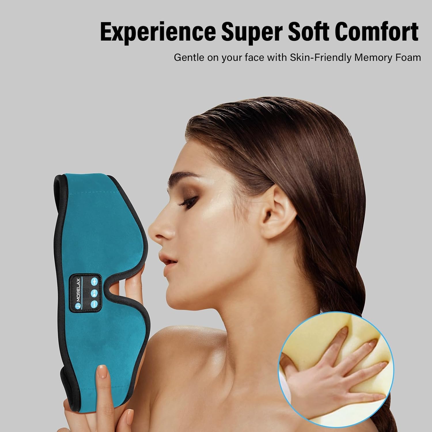 Morelax masque sommeil mousse a memoire de forme douceur
