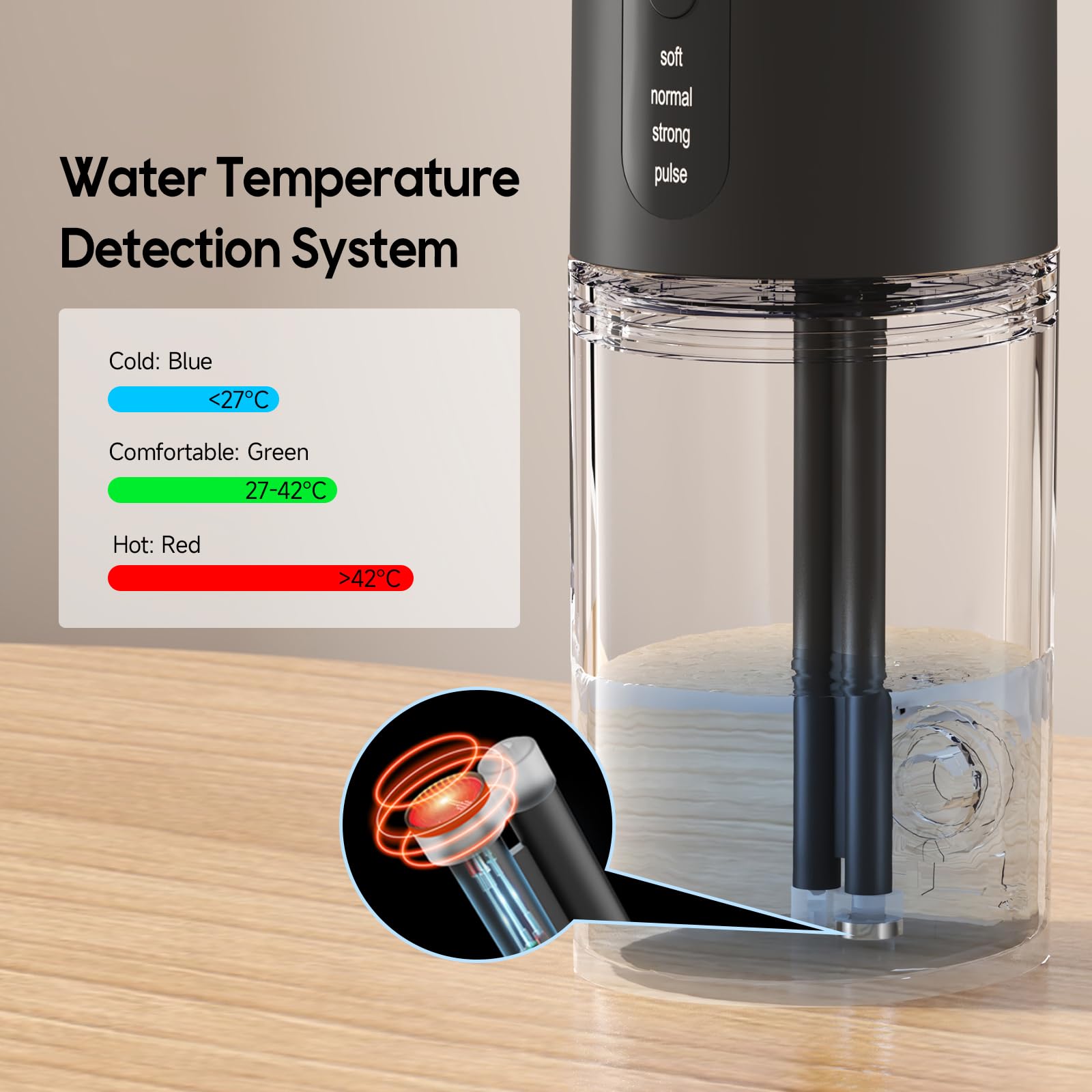 Morfone indicateurs lumineux, sécurité et température de l’eau visibles
