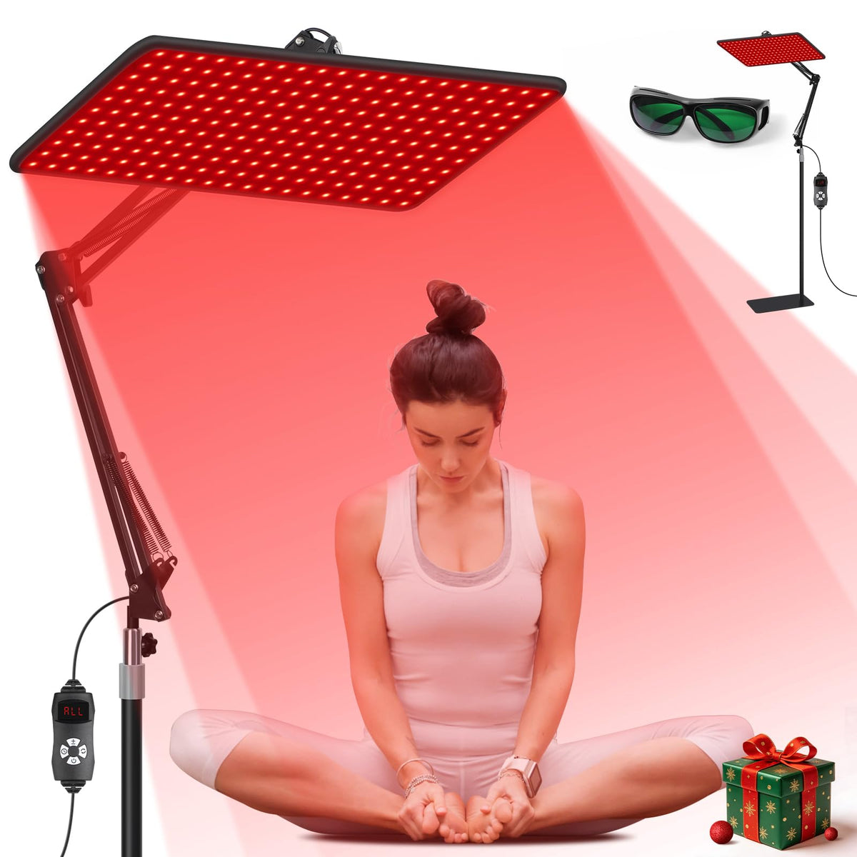 Morfone lampe rouge tri-longueurs visage et corps pour soin à domicile
