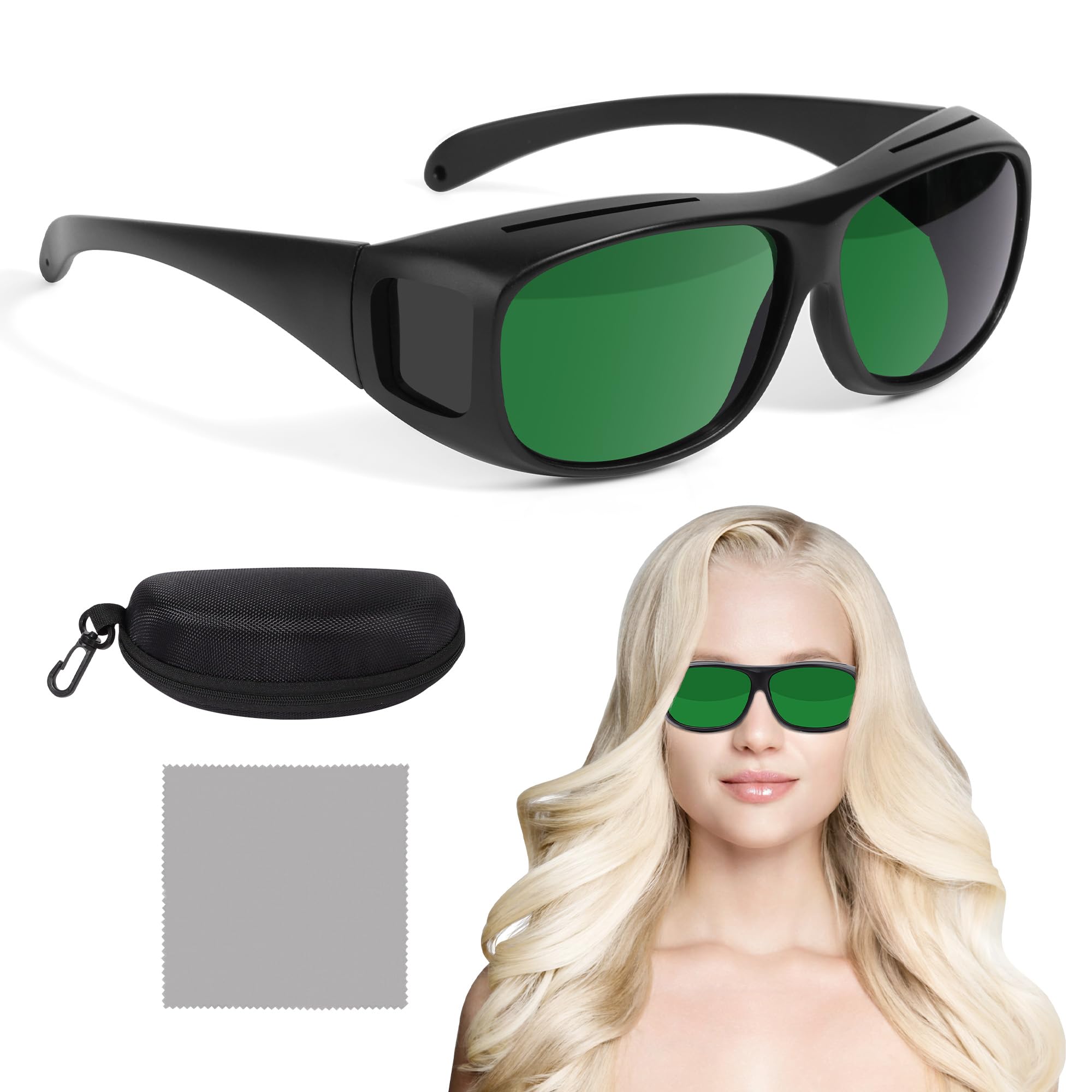 Lunettes Morfone montrant la réduction de la brillance pendant les séances