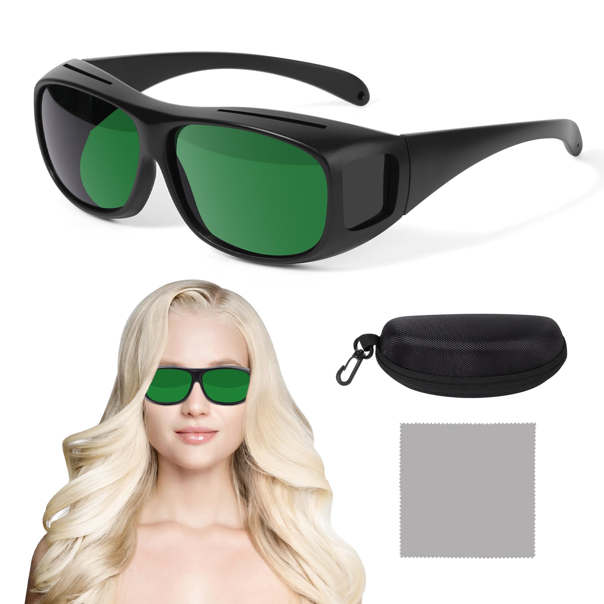 Morfone lunettes lumière rouge, nettoyage facile et hygiène assurée.
