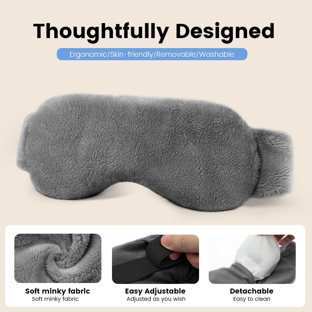Masque MORLIDEN pour les yeux pour dormir, obscurité totale et repos.