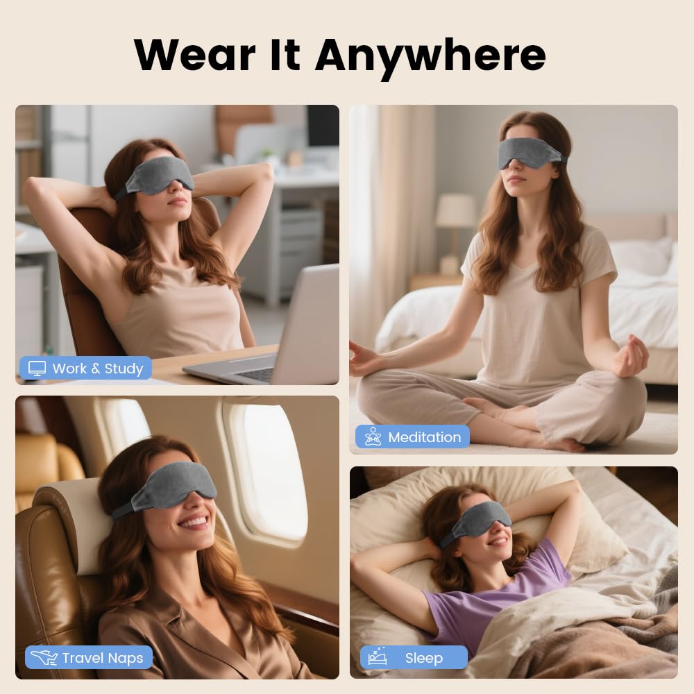 Masque MORLIDEN pour les yeux réutilisable et pratique, usage quotidien.