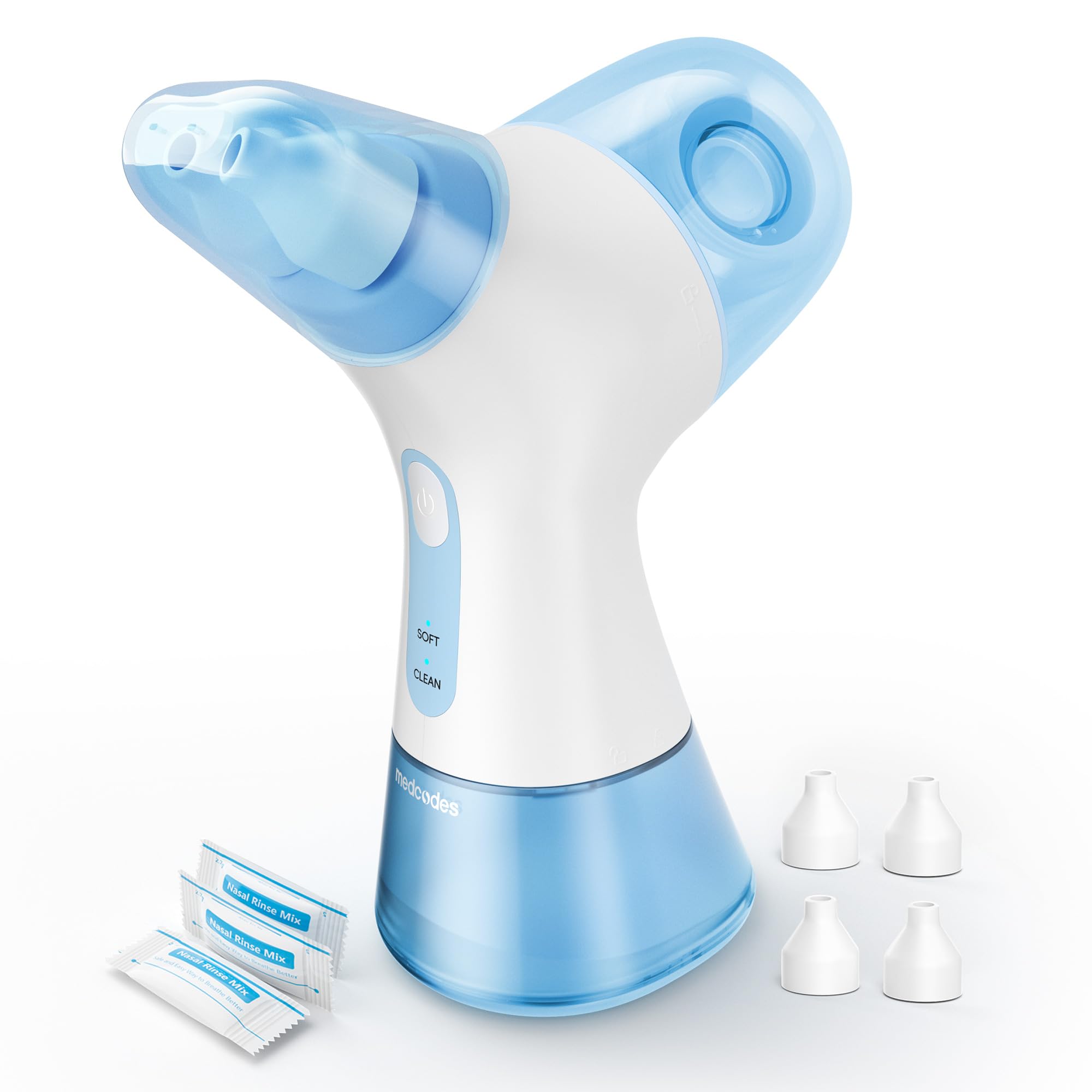 Mornwell système irrigation nasale – flux dual pour rinçage personnalisé.