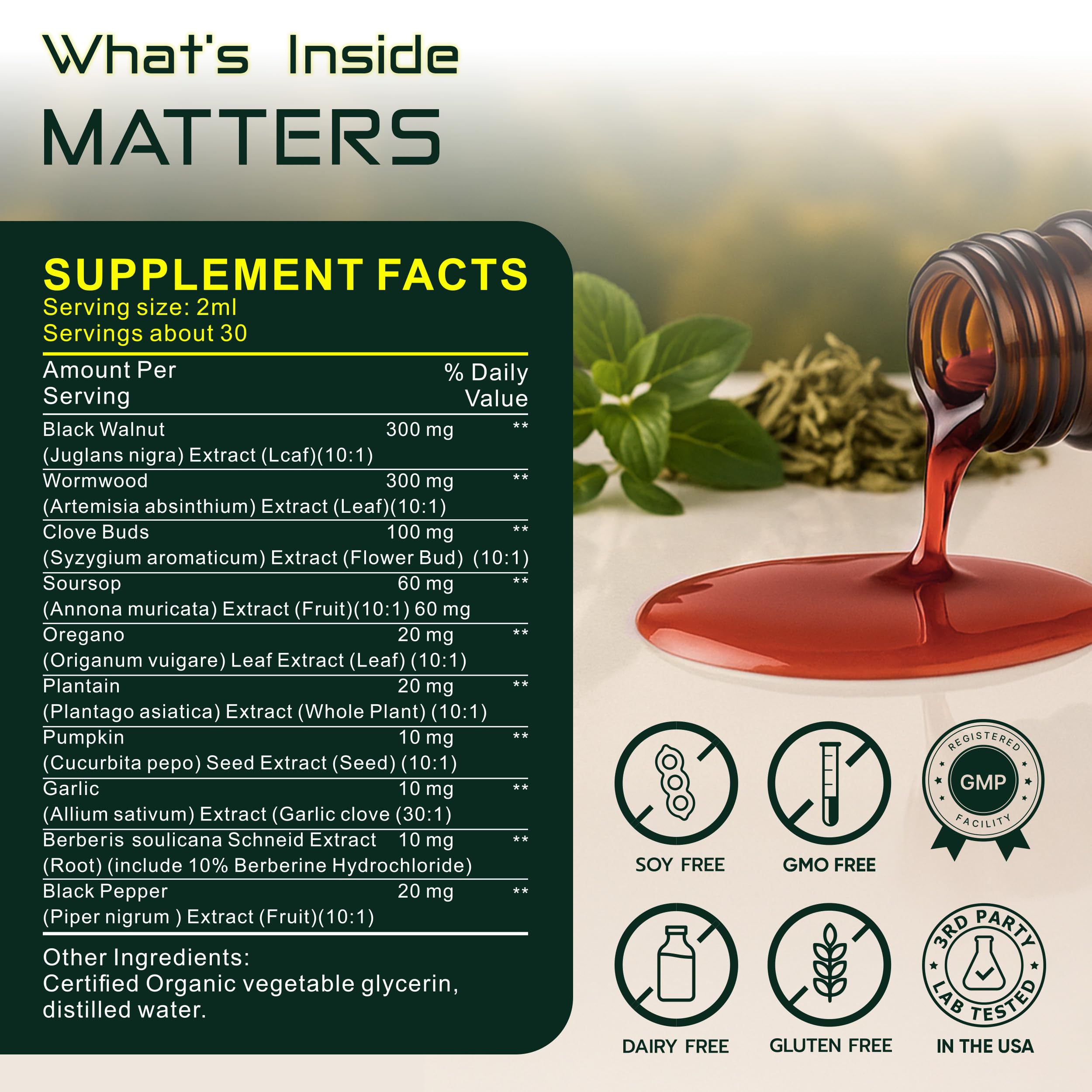 Morpha Organics Para Defense – Emballage bouteille, produit sans OGM et sans additifs.