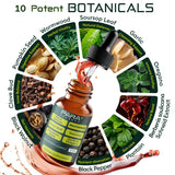 Morpha Organics Para Defense – Étiquette bouteille, identification claire des ingrédients.