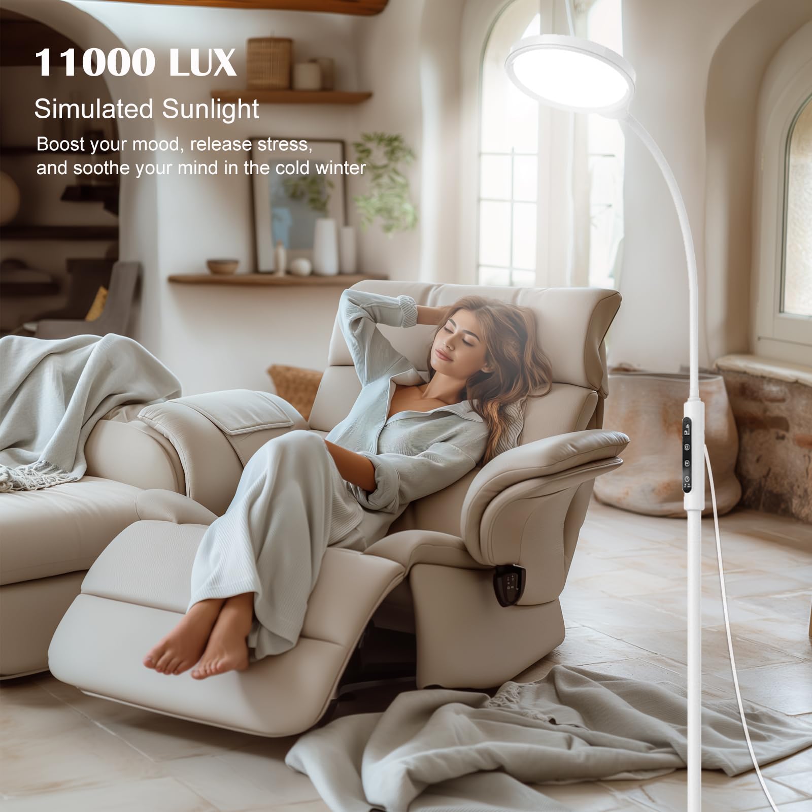 Morpholife Lampe UV-free, cadre élégant sans éblouissement dans un espace de vie