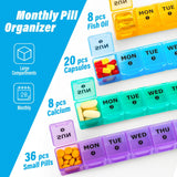 Mossime contenant-voyage-pilules : étui compact pour voyage et dosage quotidien.