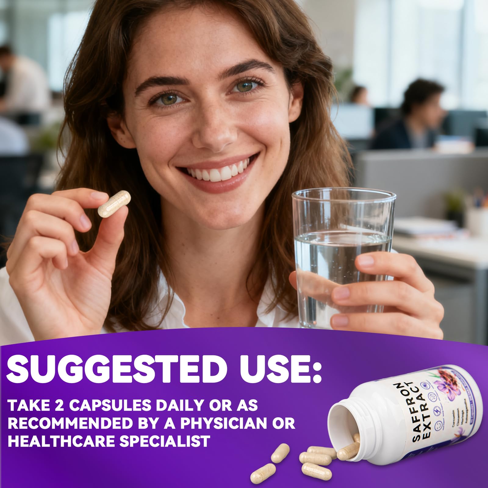 Mosslly Happy Saffron : cannelle 55 mg soutient digestion et énergie durable.