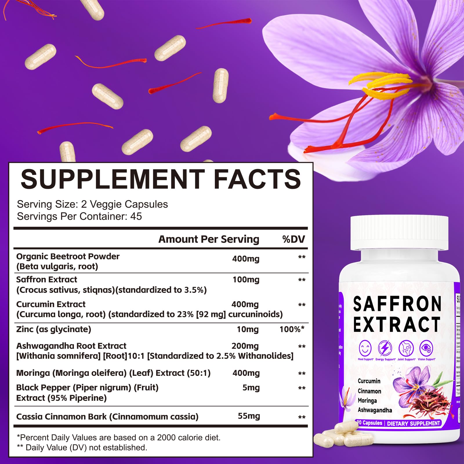 Mosslly Happy Saffron : emballage responsable, choix respectueux de l'environnement.