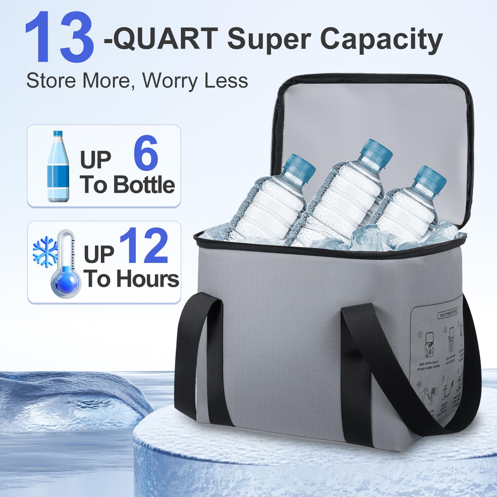 MOSTCLOUD réservoir-isotherme-13-quarts, grande capacité pour sessions prolongées.