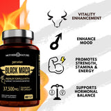 Version vegan sans OGM, sans additifs avec Mother Nature Organics Maca Noire.