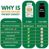 Mother Nature Organics Capsule 1000 mg – potence élevée en gélules faciles à boire.