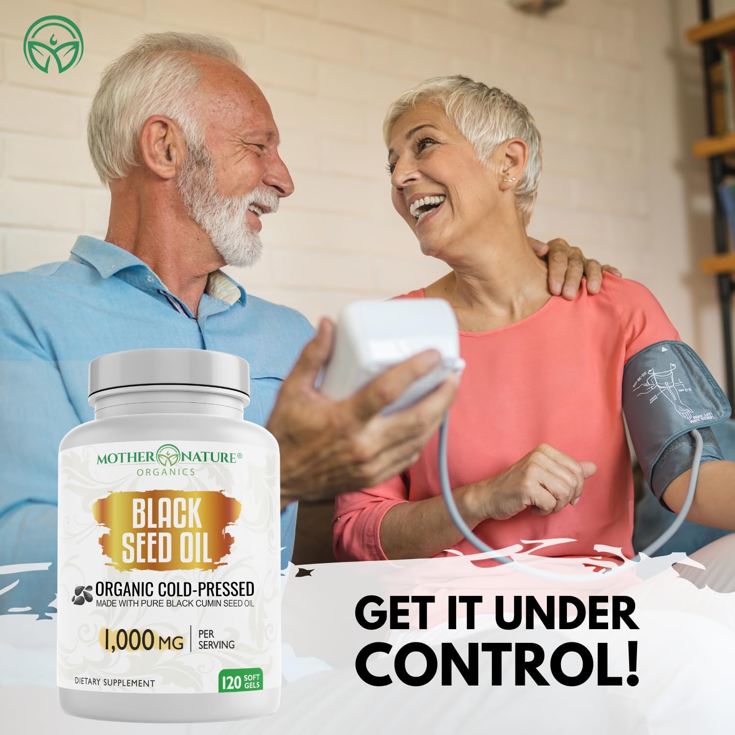 Mother Nature Organics Capules Huile Noire Turque – capsules faciles à avaler sans goût.