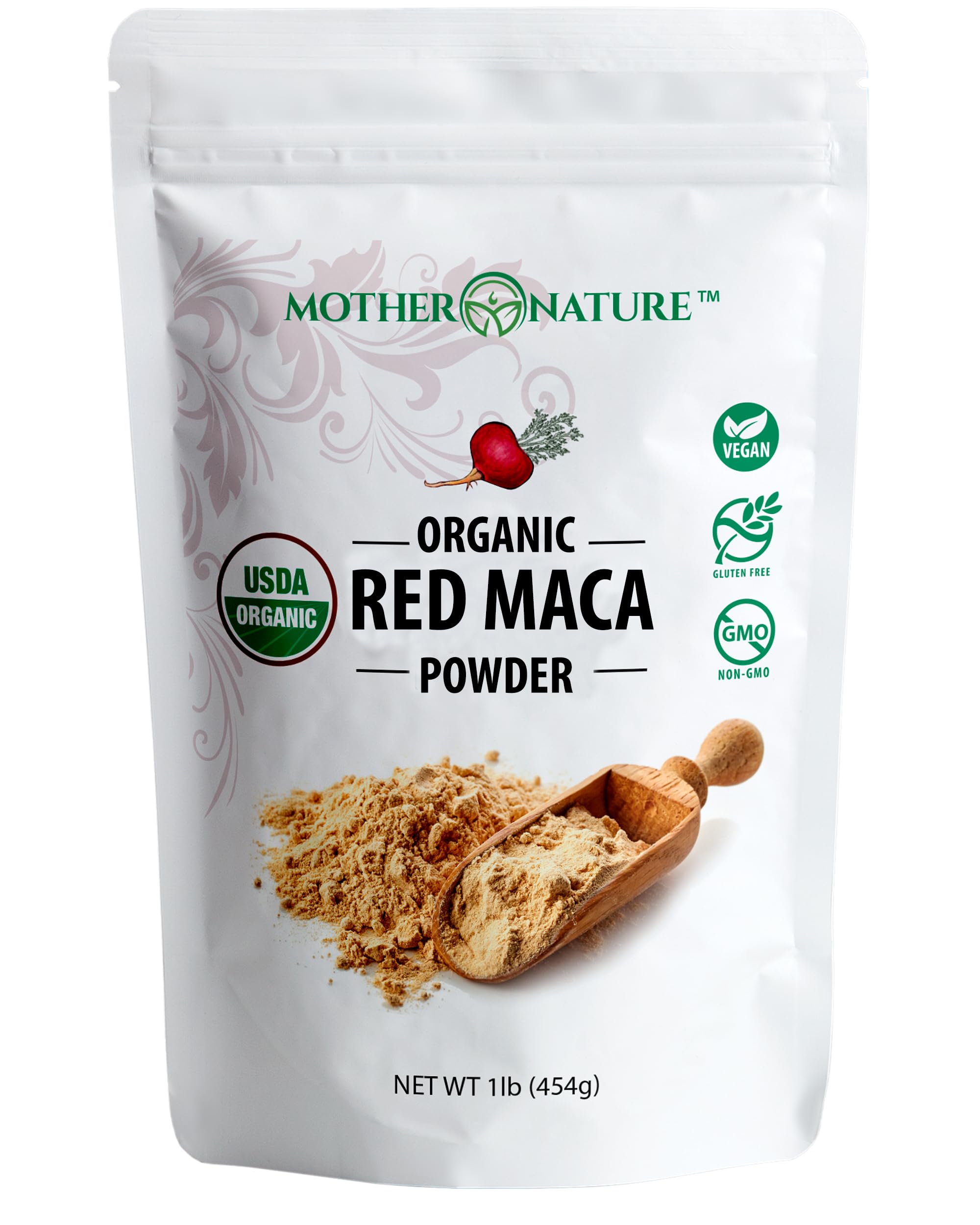 Poudre Maca rouge péruvienne en bouteille, énergie naturelle et équilibre.