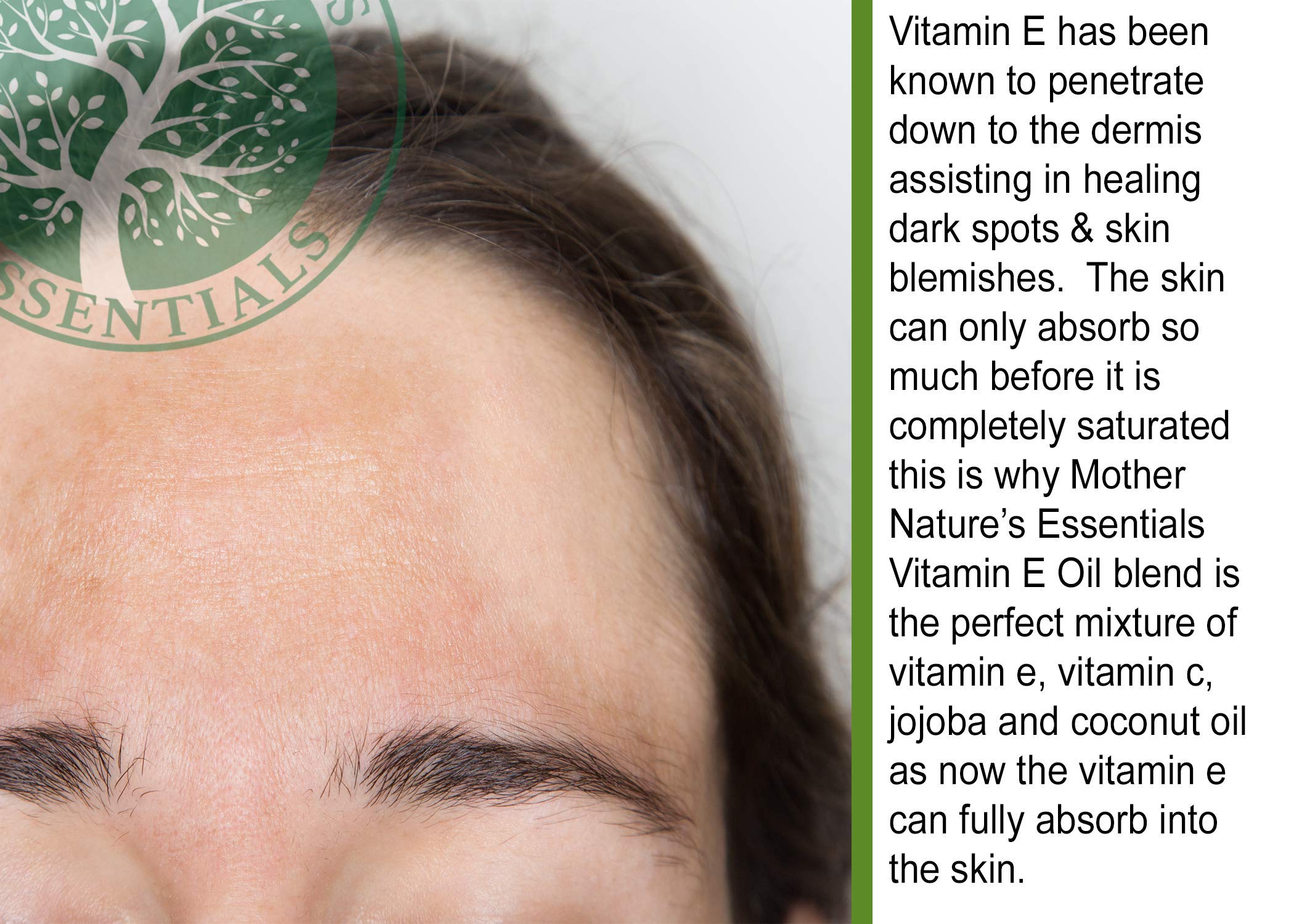 Application visage de l'huile Vitamine E de Mother Nature's Essentials