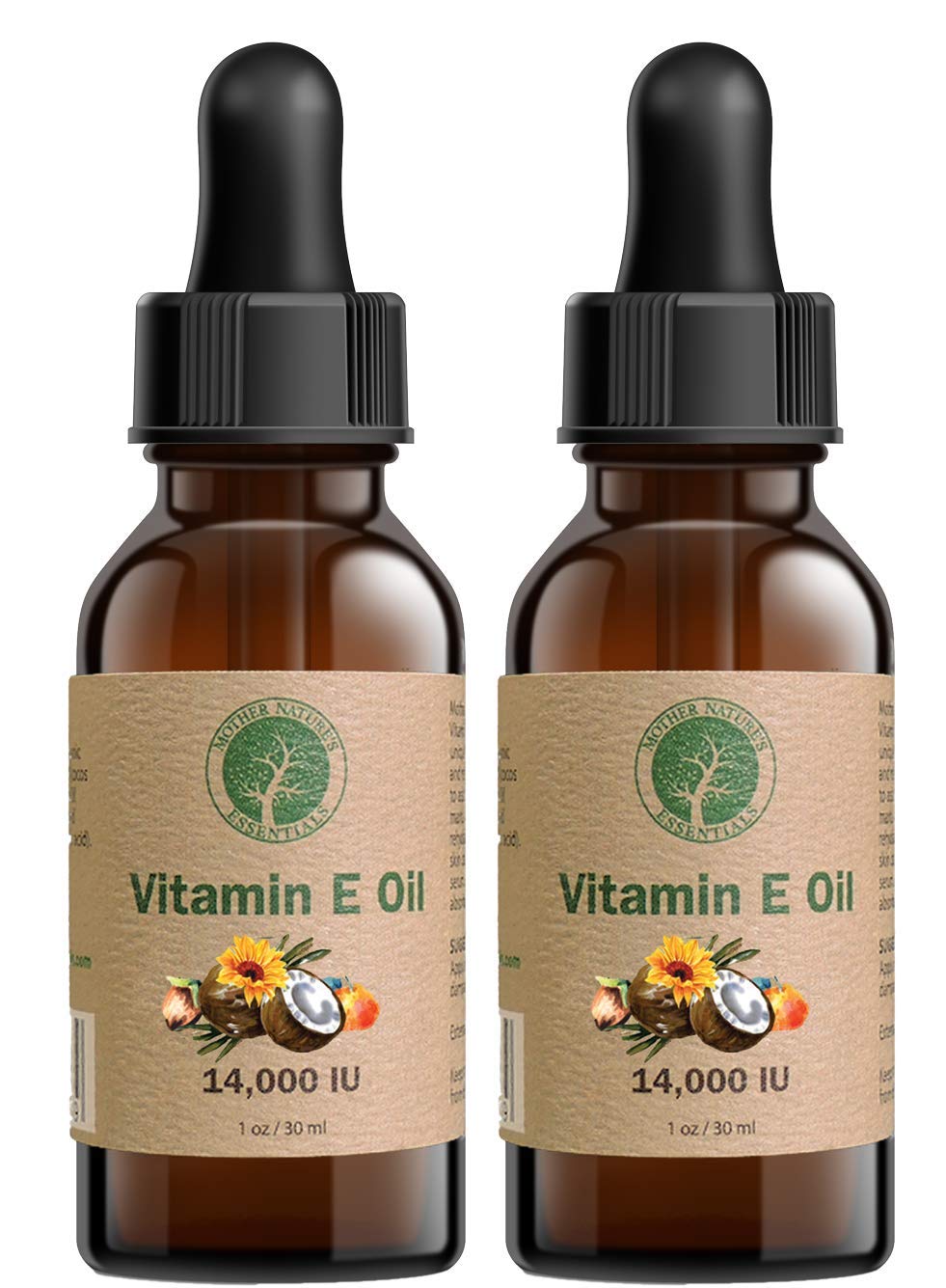 Texture huile légere de Mother Nature's Essentials Vitamine E Oil sur peau