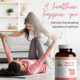 Mother Nutrient Safran extrait capsules: capsules véganes faciles à intégrer au quotidien.