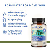 Motherlove More Milk Moringa : capsules liquides faciles à prendre.