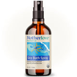 Motherlove Sitz Bath Spray, bouteille 118 ml prête pour le soin périnéal post-partum.