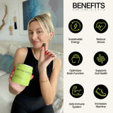Motiv Matcha Gummies - dosage 300mg: concentration renforcée et soutien mental