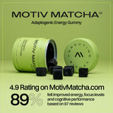 Motiv Matcha Gummies - emballage: emballage élégant pour un snack sain et pratique