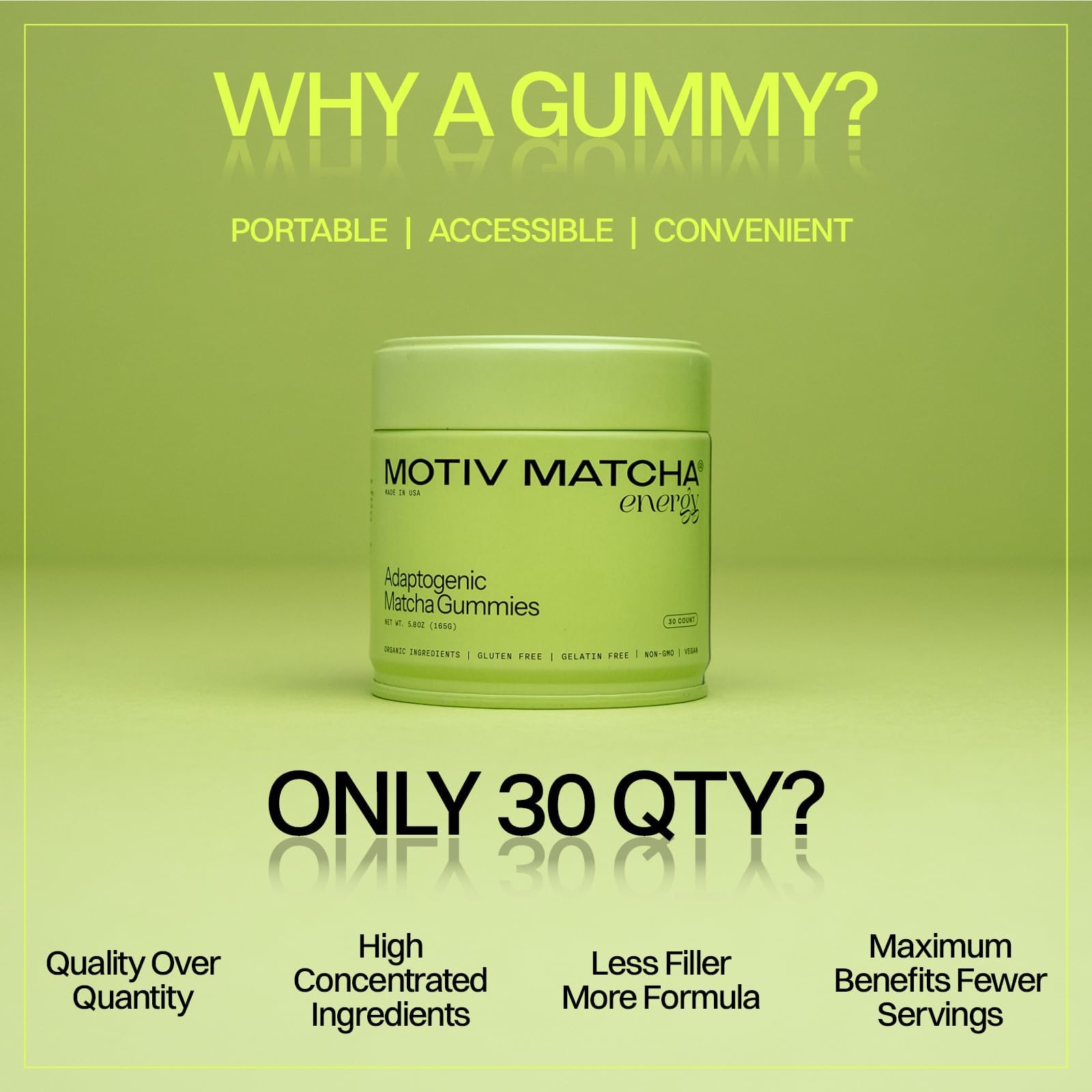 Motiv Matcha Gummies - utilisation quotidienne: facile à intégrer dans votre routine