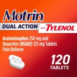 Tablettes Motrin Dual Action, prise facile pour douleurs mineures