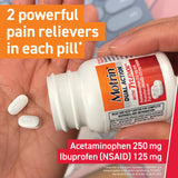 Motrin Dual Action Tylenol – usage quotidien pour les douleurs courantes et les muscles.