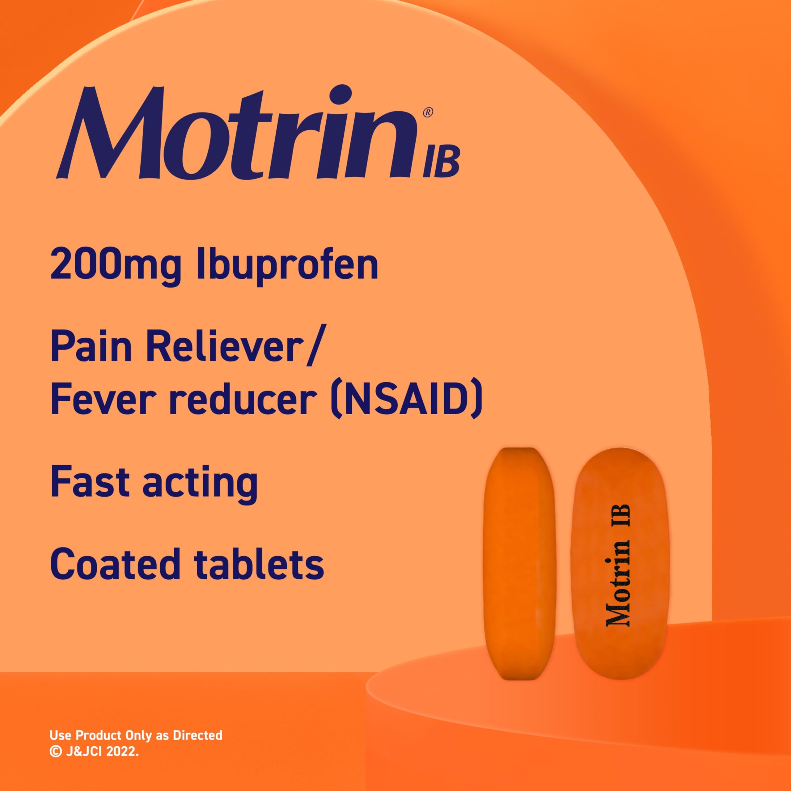 Tablettes Motrin IB, action rapide contre douleurs quotidiennes.