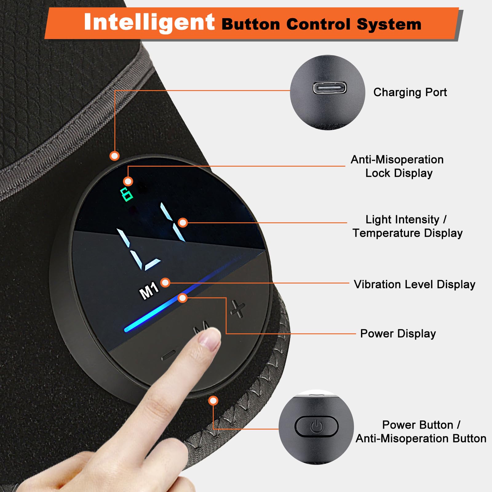 MOTUSANA commande sans fil et recharge rapide.
